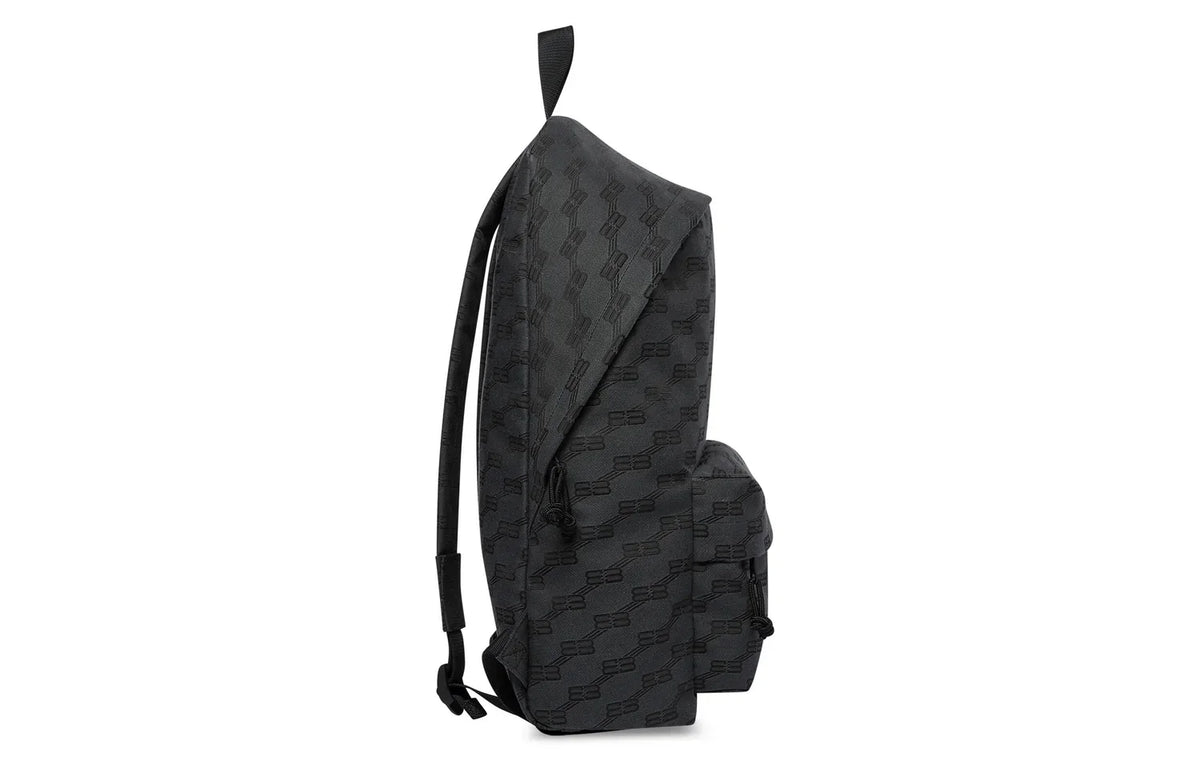 Balenciaga BB Monogram Signature Medium Backpack 'Black' 713044210HH1061