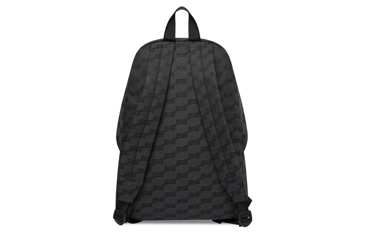 Balenciaga BB Monogram Signature Medium Backpack 'Black' 713044210HH1061